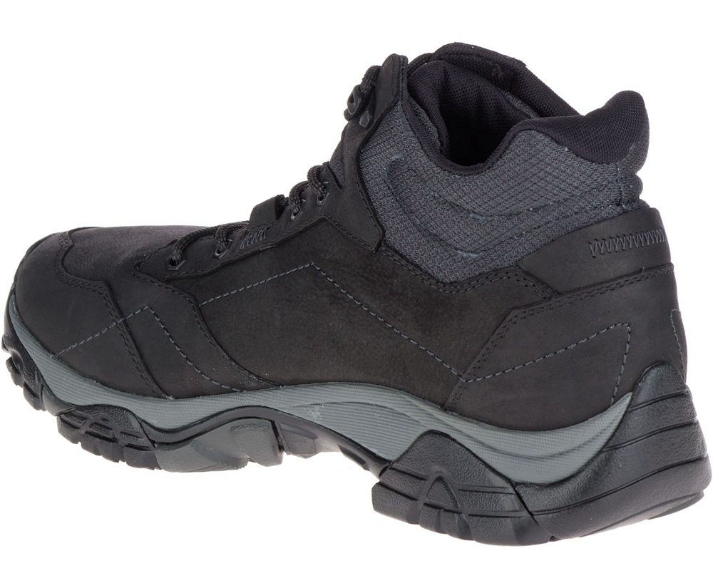 Merrell Boots Black - Moab Adventure Mid Waterproof - Mens 47YRKNSTU
